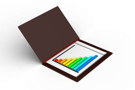 Business chart and filesの写真素材