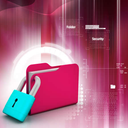 Folder lockedの写真素材