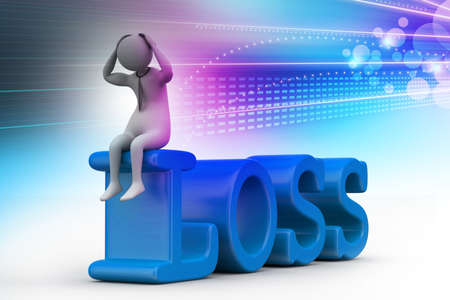 Business man in lossの写真素材