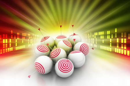 symbol of targeted marketingの写真素材