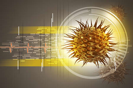 virus 3d imageの写真素材