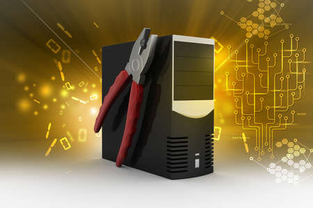 computer repair service conceptの写真素材