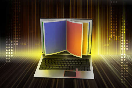 Online reading conceptの写真素材