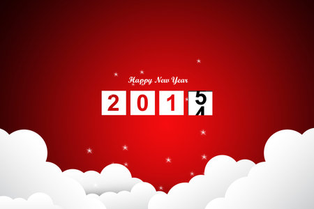 Happy New Year 2015 celebration conceptの写真素材