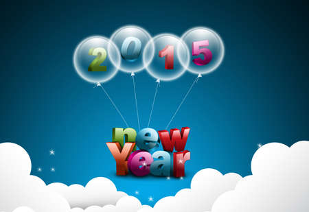 Happy New Year 2015 celebration conceptの写真素材