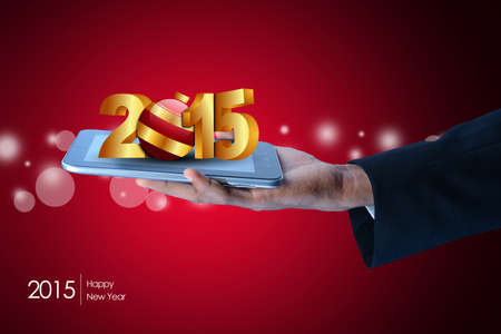 Happy New Year 2015 celebration conceptの写真素材