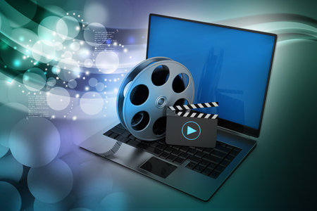 Laptop with reel