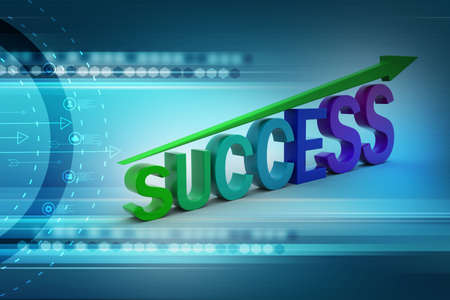 Business success graphの写真素材