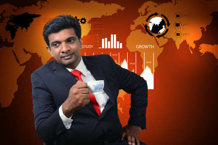 Business man thinking new ideaの写真素材