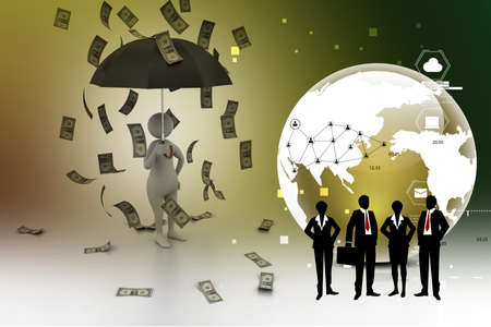 business people with briefcaseの写真素材