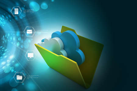 Cloud storage conceptの写真素材