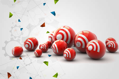 Social networking bubblesの写真素材