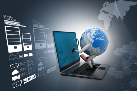 Global analysingの写真素材