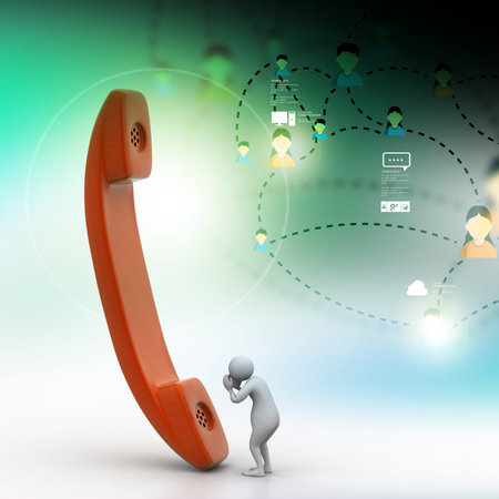 Call now conceptの写真素材