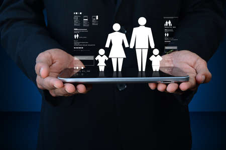 Family insurance conceptの写真素材