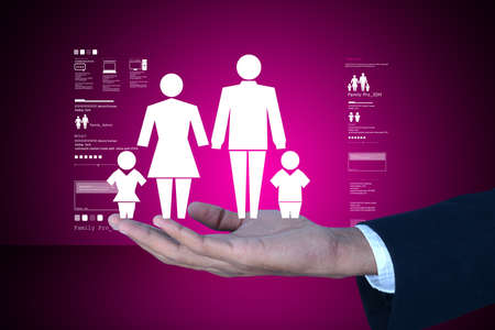 Man present  family iconの写真素材