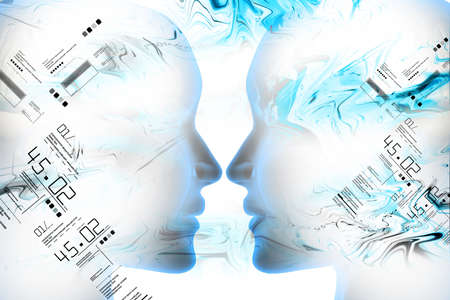 Female facesの写真素材