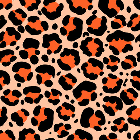 Colorful leopard seamless pattern. fashion stylish vector texture. Leopard skin texture background. Wild safari backdrop, abstract art fashion fabric designのイラスト素材