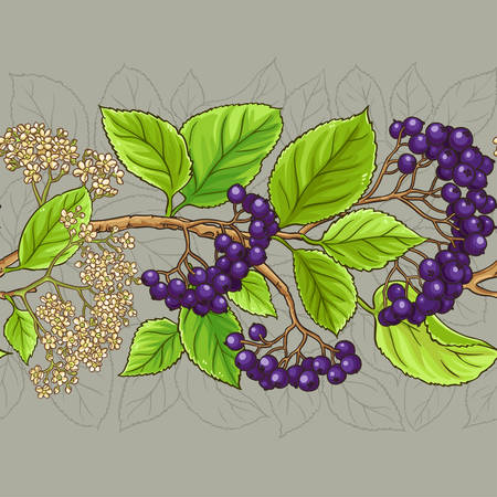 black rowan vector patternのイラスト素材