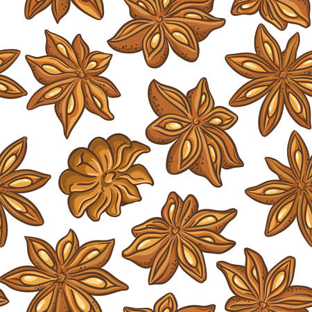 Anise vector patternのイラスト素材