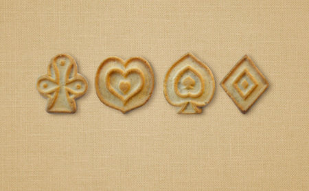 Cookies in the form of a card masti.