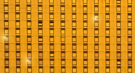 The architecture of the outer wall of the office building.