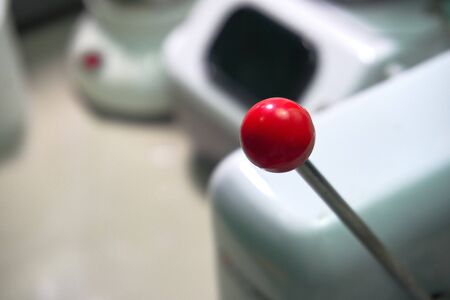 a view of optical instrument in ophthalmology laborの写真素材