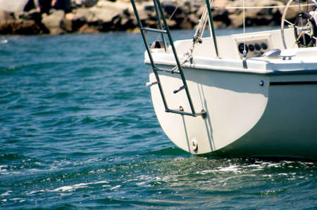 Sailboat at Long Beach Harborの写真素材
