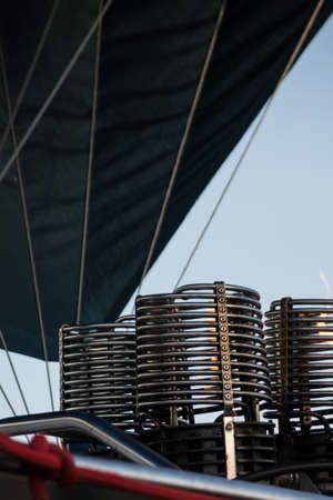 Abstract propane burners used for fueling hot air balloonsのeditorial素材