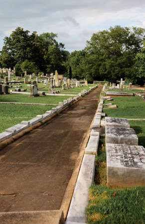Historic Springwood Cemetery in Greenville, South Carolinaのeditorial素材