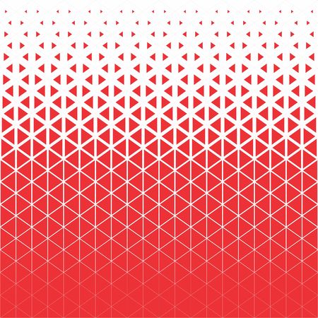 Abstract polygon graphic red and white triangle patternのイラスト素材