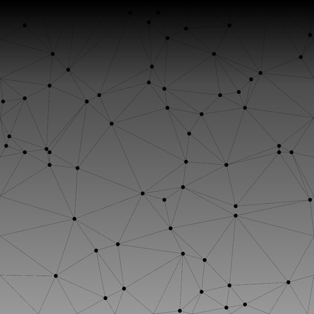 Polygonal background with connecting dots and linesのイラスト素材