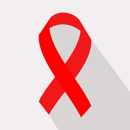 Aids Awareness Red Ribbon. World Aids Day conceptのイラスト素材