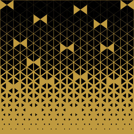 Abstract polygon black and gold graphic.のイラスト素材