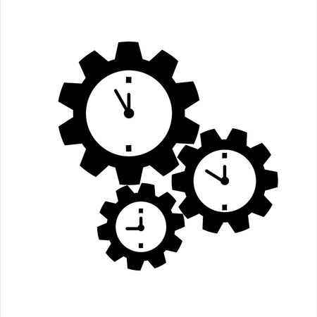 Time Management Icon. Flat Design. Business Concept.のイラスト素材