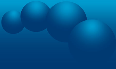 Abstract blue background with balls. Vector 3D graphic illustration.のイラスト素材
