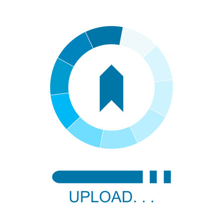 Flat icon for upload. Vector graphic illustration.
