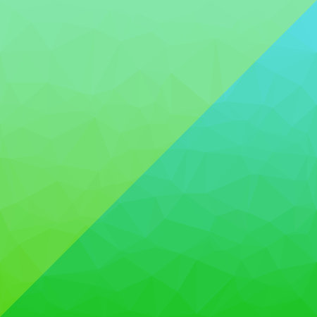 Abstract green and sky blue polygon background. Low Poly Creative template or pattern.