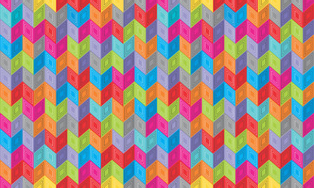 Abstract seamless background pattern with rhomboids.  Vector graphic illustration in full color.のイラスト素材