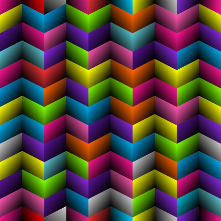 Abstract seamless background pattern with rhomboids. Vector graphic 3d illustration in full color.のイラスト素材
