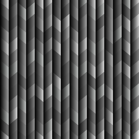 Abstract dark seamless background pattern with rhomboids.Vector 3D graphic illustration in grayscale.のイラスト素材