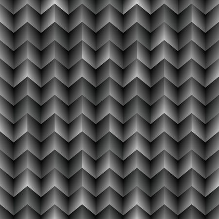 Abstract dark seamless background pattern with rhomboids.Vector 3D graphic illustration in grayscale.のイラスト素材