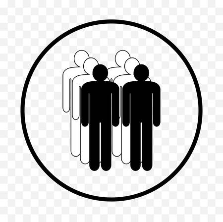 Two in line sign on white background, vector illustration.のイラスト素材