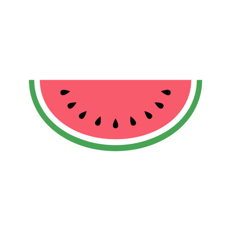 Watermelon  simple icon design.のイラスト素材
