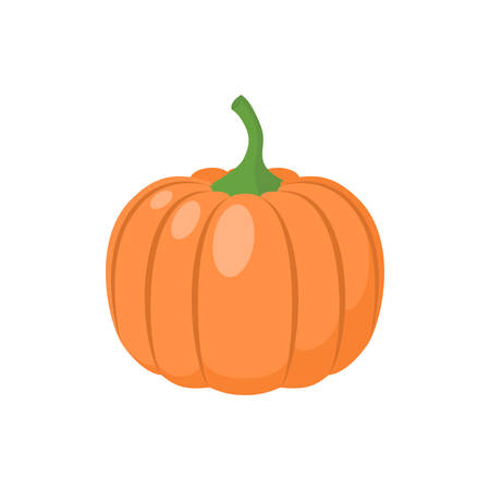 Pumpkin vegetable clipart simple icon. Pumpkin cartoon symbol.のイラスト素材