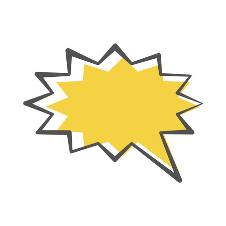 Star speech bubble, comic style. Pop art chat balloon in color.のイラスト素材