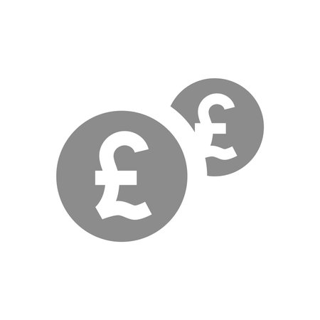 <p>British pound coins fill vector icon. Financial and money symbol.</p>のイラスト素材