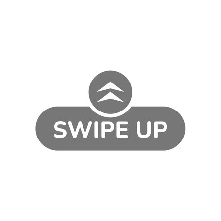 Swipe up vector button. Arrow scroll web page interface symbol.のイラスト素材