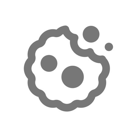 Cookies line vector icon. Web biscuits and cookie symbol.のイラスト素材