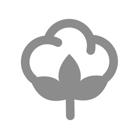 Cotton vector icon. Textile, material and fabric symbol.のイラスト素材